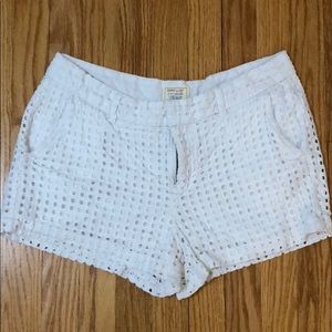 Khaki white shorts
